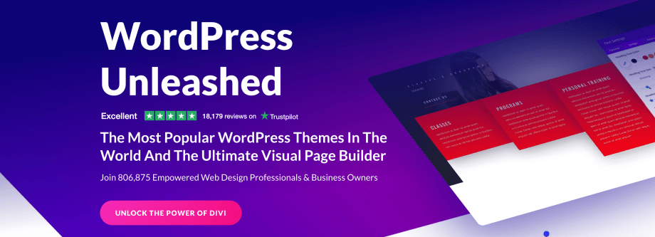 Elegant - the most popular WordPress themes and the ultimate visual page builder