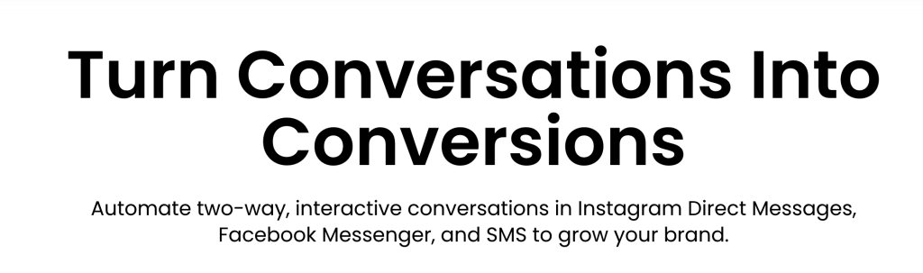 ManyChat - turn conversations into conversions