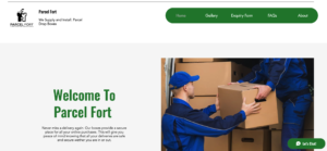Parcel Fort website