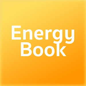 EnergyBook Logo orange and white