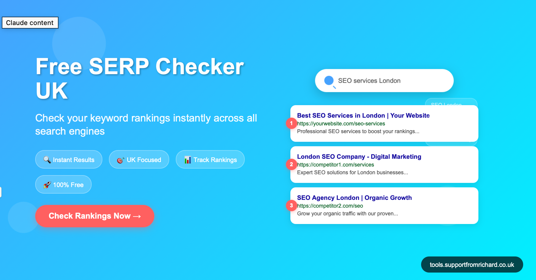 Free SERP UK