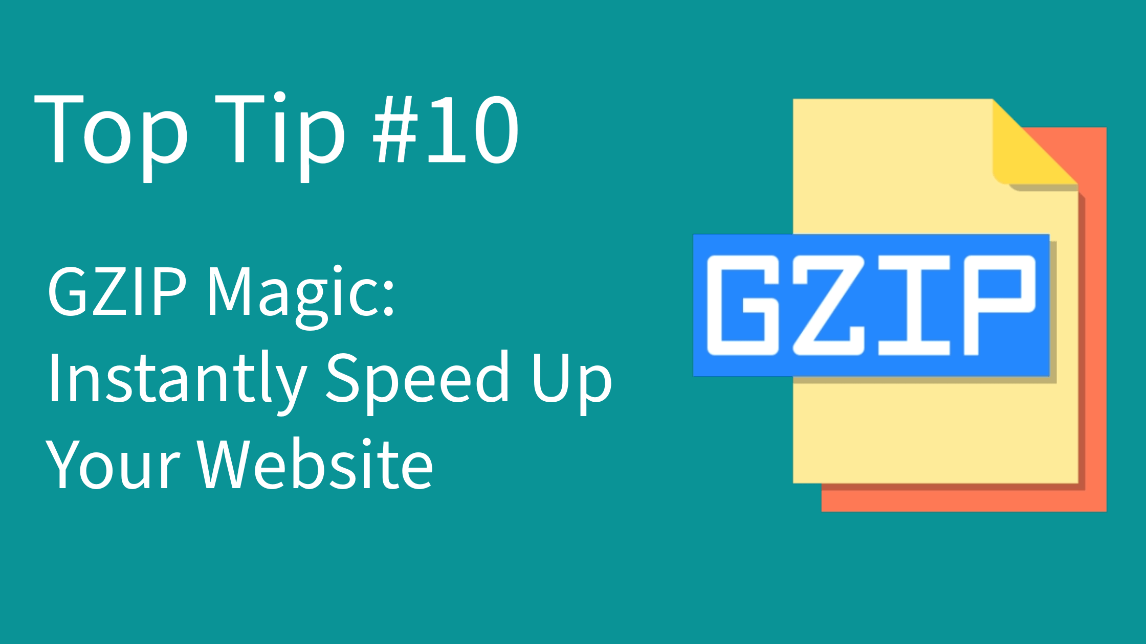 Top Tip #10 - GZIP Magic: Instantly Speed Up Your Website by Enabling Compression in cPanel 2 GZIP compression blog header