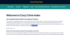 Cozy Crime Index Screenshot index